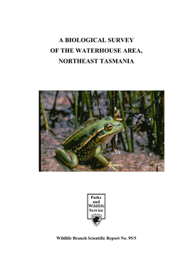 A Biological Survey of the Waterhouse Area