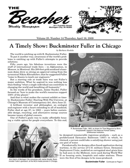 Buckminster Fuller in Chicago by Barbara Stodola the World Is Catching up with R