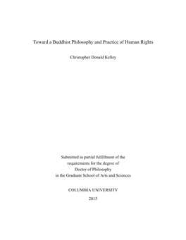 Toward a Buddhist Philosophy and Practice of Human Rights