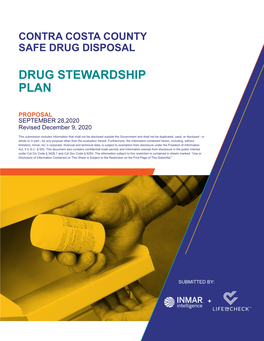 Drug Stewardship Plan