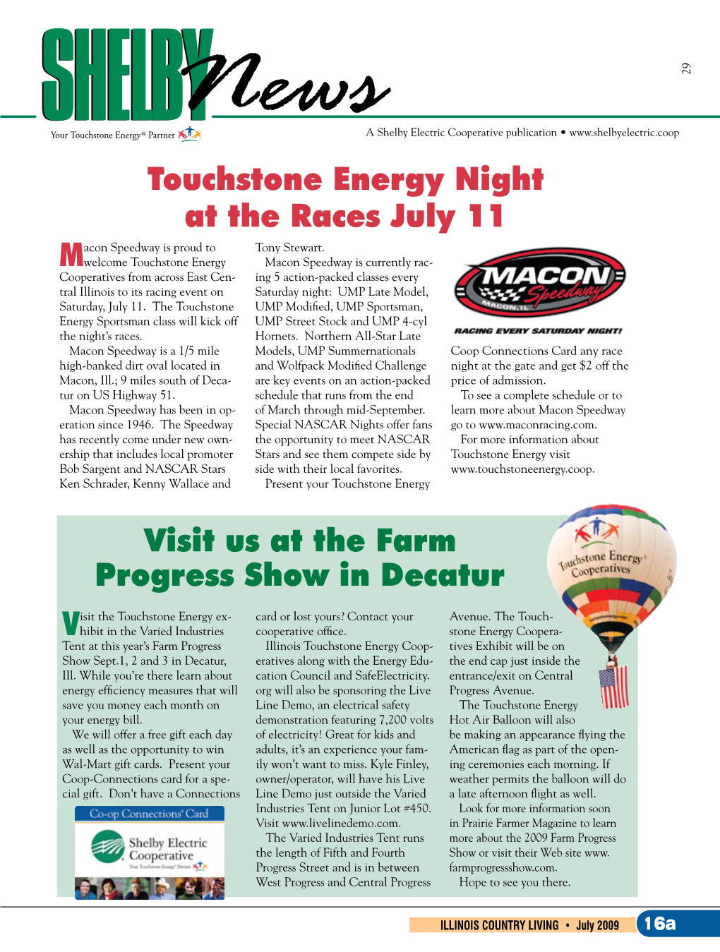 Touchstone Energy Night at the Races July 11 Visit Us at the Farm