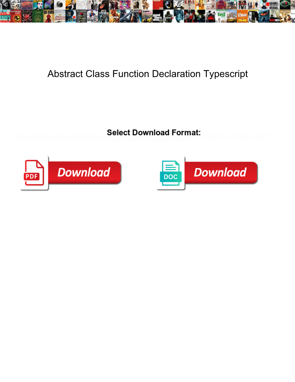 Abstract Class Function Declaration Typescript
