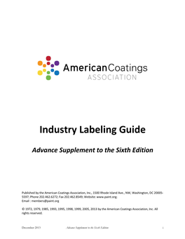 Industry Labeling Guide