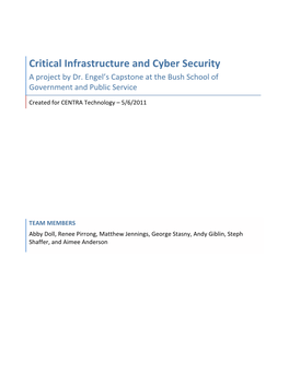 Critical Infrastructure and Cyber Security Across the World