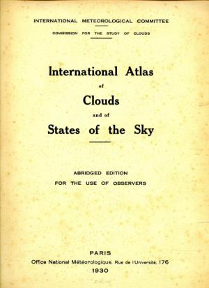 International Atlas of Clouds and of States of the Sky