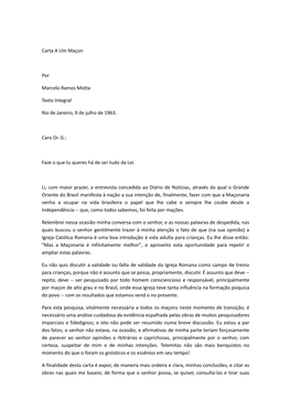 Marcelo Ramos Motta Carta a Um Macon.Pdf