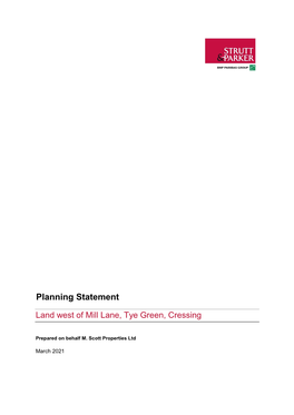 Planning Statement