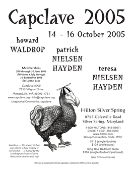 Capclave Four Page Flyer