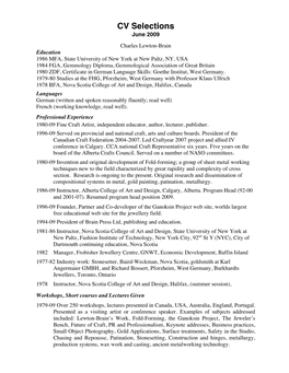 PDF of Lewton-Brain's CV 2009