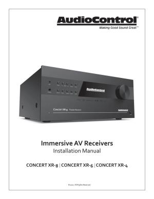 Immersive AV Receivers Installation Manual