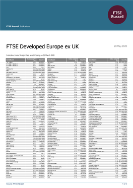 FTSE Publications