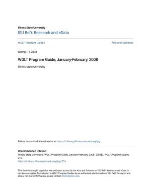 WGLT Program Guide, January-February, 2008