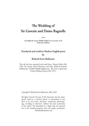 The Wedding of Sir Gawain and Dame Ragnelle