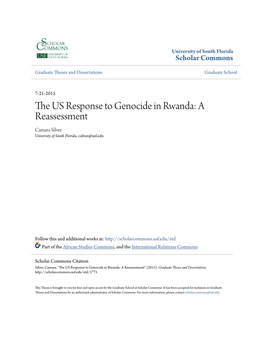 The US Response to Genocide in Rwanda: a Reassessment