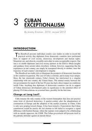 3 Cuban Exceptionalism