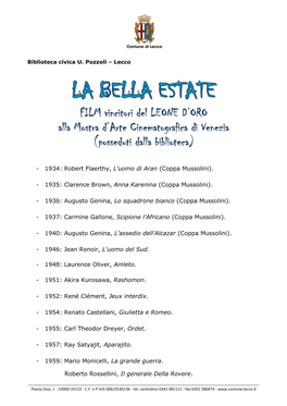 La Bella Estate