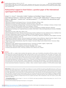Nutraceutical Support in Heart Failure: a Position Paper of the International Lipid Expert Panel (ILEP)