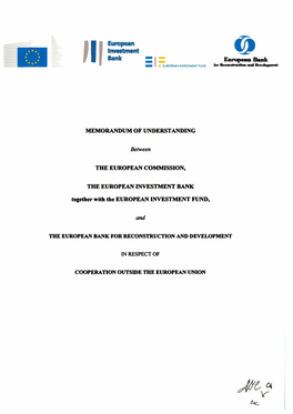 Memorandum of Understanding (Cooperation Outside the European