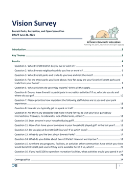 Vision Survey Everett Parks, Recreation, and Open Space Plan DRAFT June 21, 2021