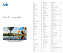 Fibe TV Channel List Aquarium Channel HD