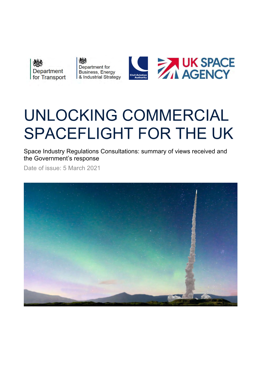 Unlocking Commercial Spaceflight for the Uk