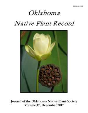 Native Plant Record