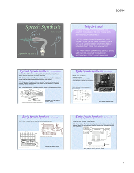 Speech Synthesis Today – How Did It Get to Be This Advanced?