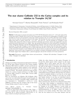 The Star Cluster Collinder 232 in the Carina Complex and Its Relation to Trumpler 14/16 Almost Coeval