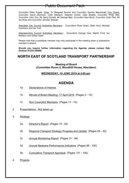(Public Pack)Agenda Document for North East of Scotland Transport