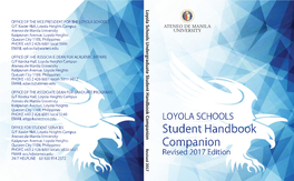Loyola Schools U Ndergraduate Student H Andbook Companion