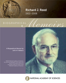Richard J. Reed 1922–2008