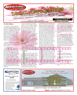 February Glade Issue, 2012 LN&V Now Online at Our Website Volume 2 #10