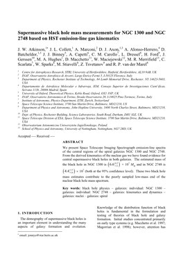 Supermassive Black Hole Mass Measurements for NGC 1300 and NGC 2748 Based on HST Emission-Line Gas Kinematics