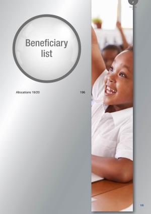 Beneficiary List
