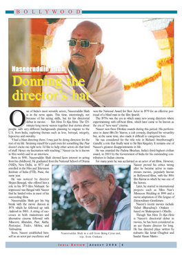 Naseeruddin Shah Donning the Director's