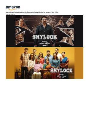 Mammootty's Family Entertainer Shylock Makes Its Digital Debut On