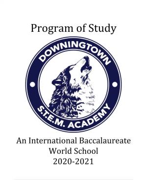 Downingtown STEM Academy Program of Study 20-21.1.10.20.Pdf