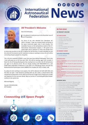 International Astronautical Federation News