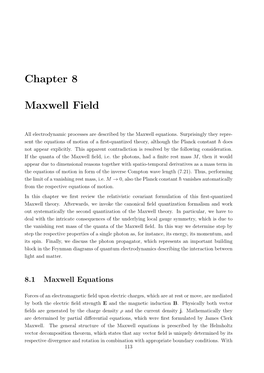 Chapter 8 Maxwell Field