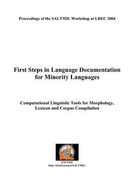 First Steps in Language Documentation for Minority Languages
