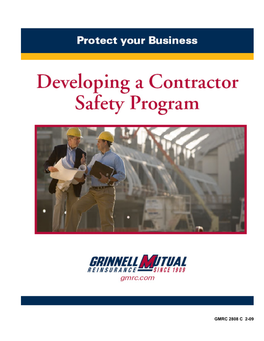 GMRC 2808 C 2-09 Developing a Contractor Safety Program
