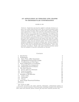 Application of Iterated Line Graphs to Biomolecular Conformation