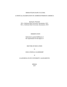 Katrina K. Pimentel-Dismantling Rape Culture.Pdf