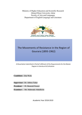 The Movements of Resistance in the Region Of