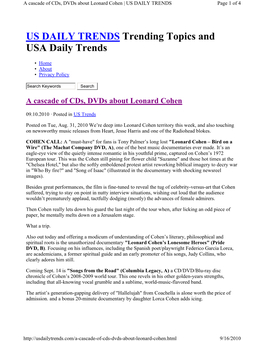 US DAILY TRENDS Trending Topics and USA Daily Trends