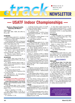 — USATF Indoor Championships —