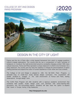 Design in the City of Light