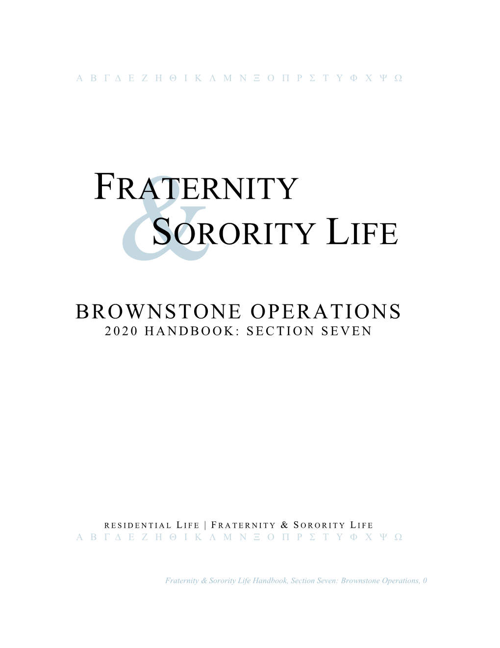 Fraternity Sorority Life