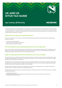 Uk and Us Situs Tax Guide