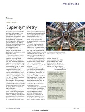 Super Symmetry